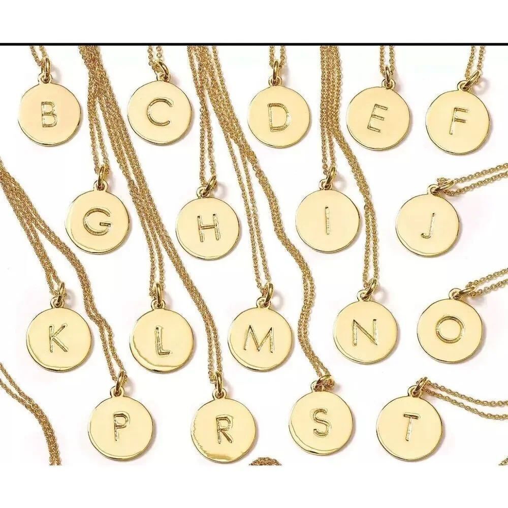 Kate Spade One in a Million Initial Necklace Letter D Gold Plated Rolo Chain
